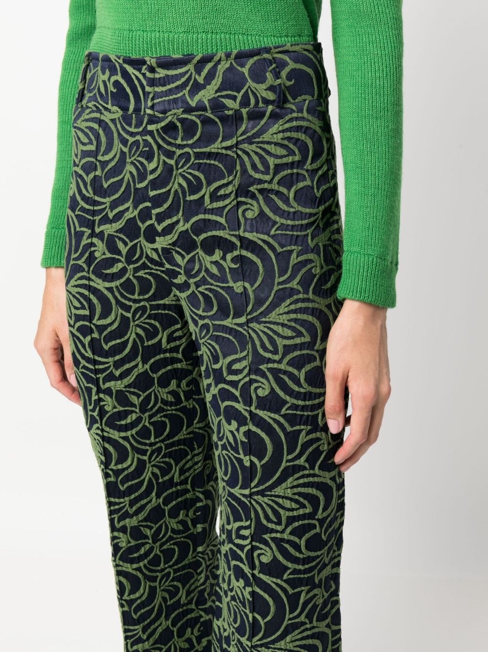 Yoshitomo jacquard trousers - 5