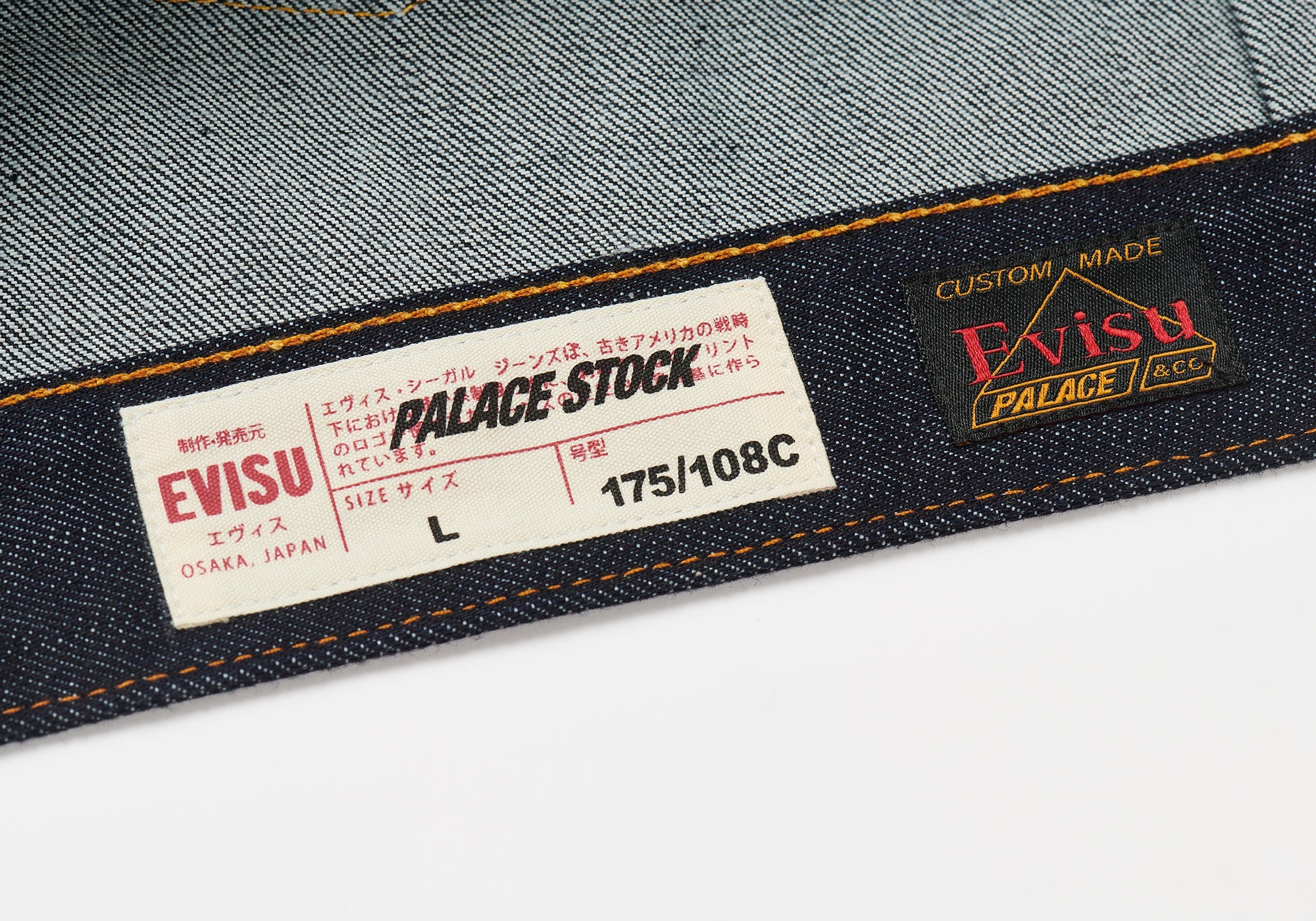 PALACE EVISU DICE DENIM JACKET RAW - 5