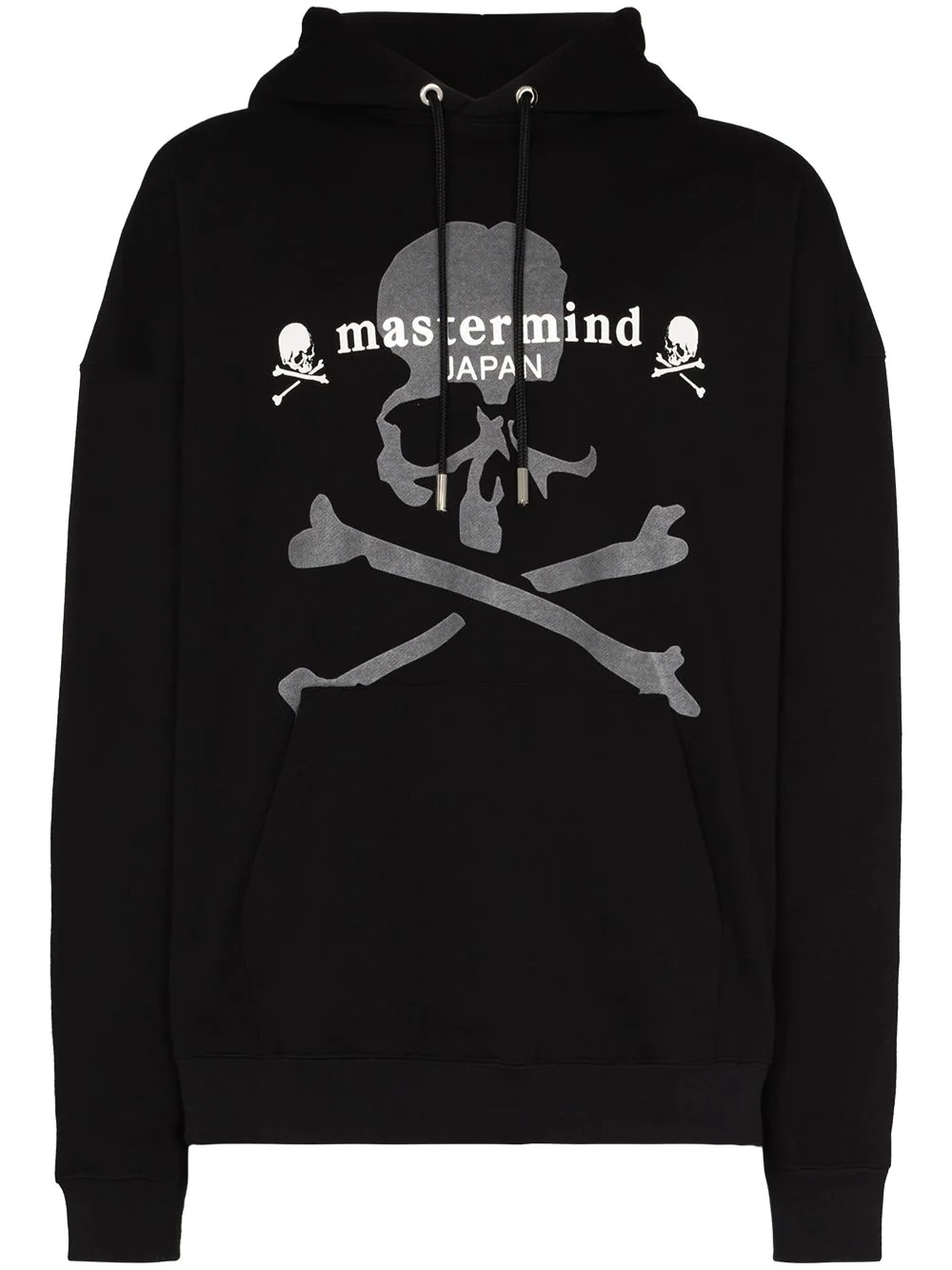 skull-print cotton hoodie - 1