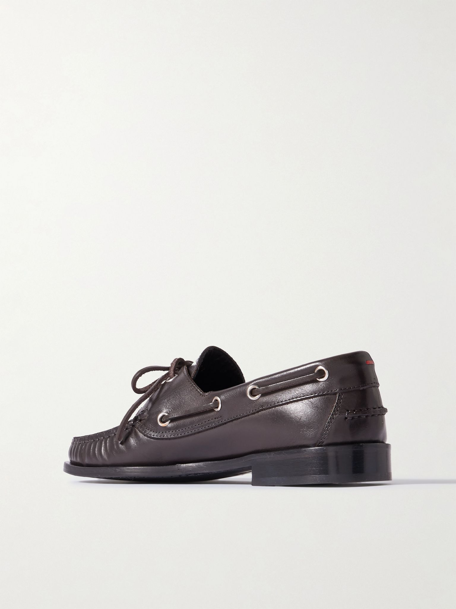 Harris leather boat shoes Chocolate - 3