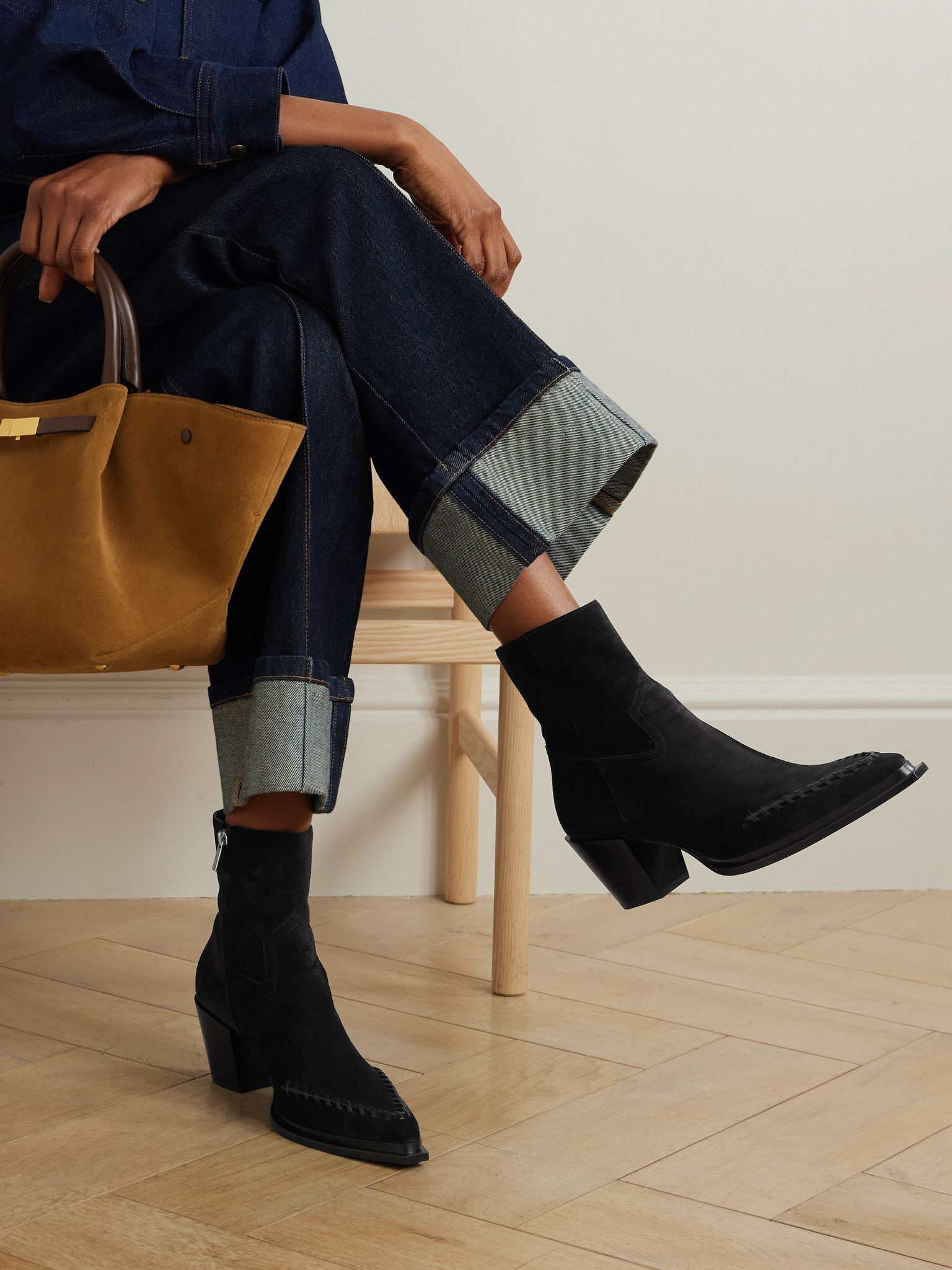 Cece 60 suede ankle boots Black - 2