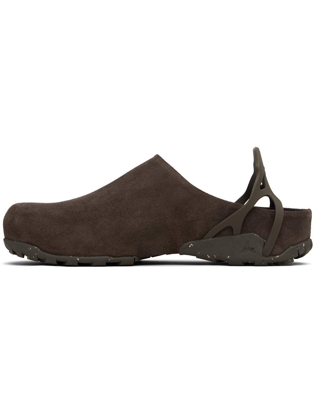 Brown Fedaia Mules - 3