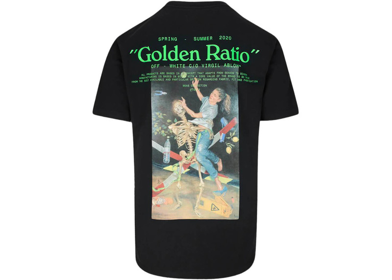 Off-White OFF-WHITE Slim Fit Pascal Painting T-Shirt Black outlook