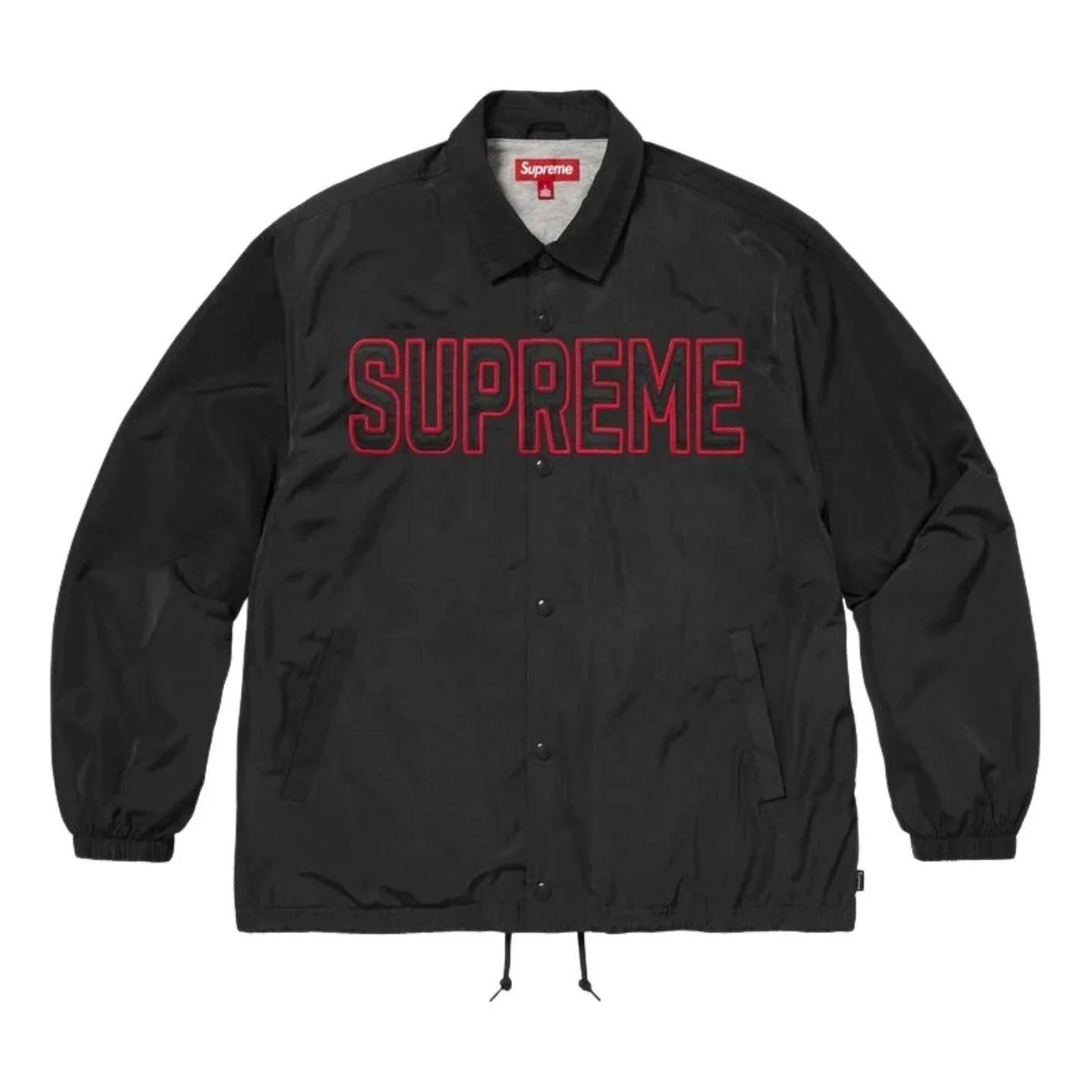 Supreme SS26 Spellout Coaches Jacket 'Black' SUP-SS26-203-BLK - 1