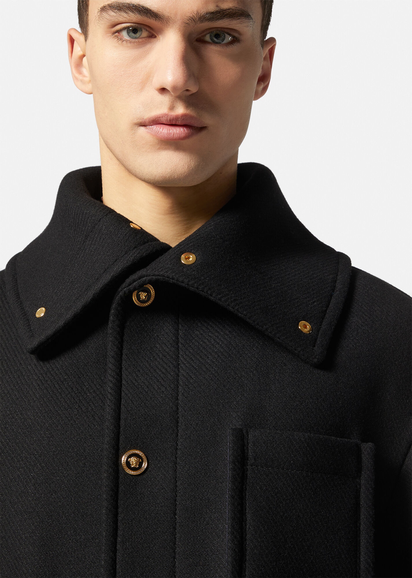 Medusa Wool Blouson Jacket - 4