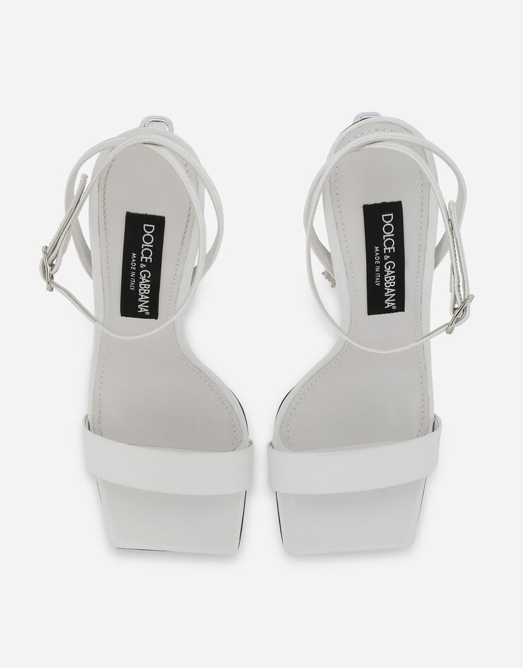 Patent leather sandals with 3.5 heel - 4