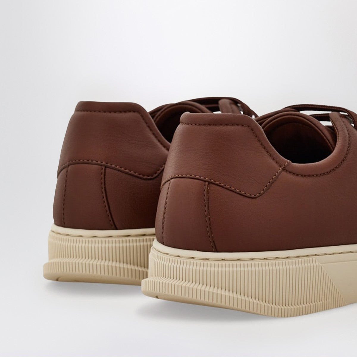 Ferragamo Brown leather sneakers - 2
