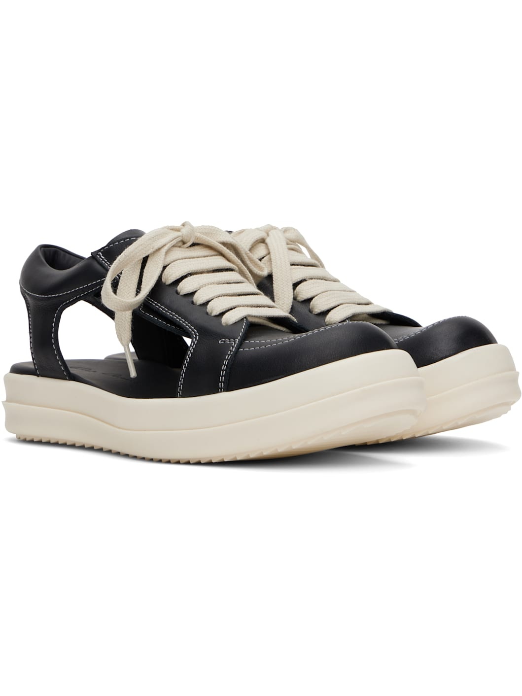 Black Hollywood Hollowed Vintage Sneaks Sneakers - 4