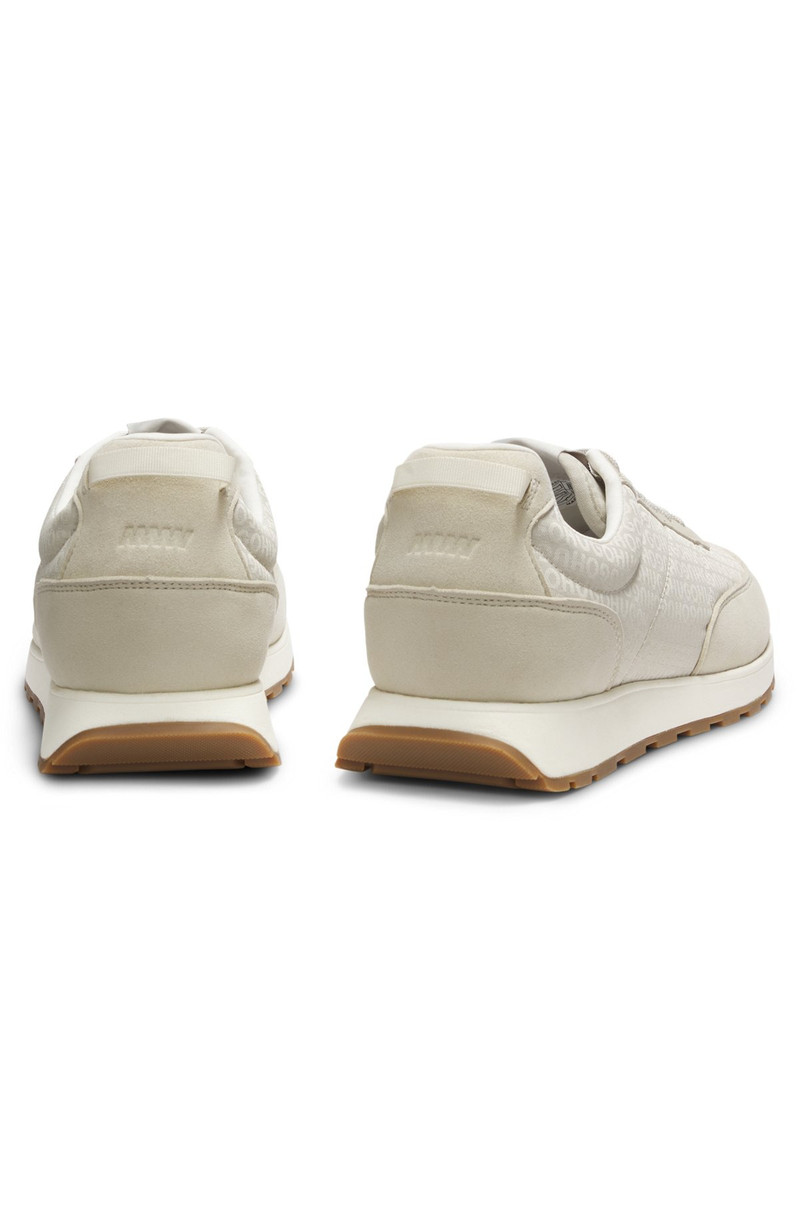HUGO RUNNING-INSPIRED TRAINERS WITH MONOGRAM-JACQUARD UPPERS outlook