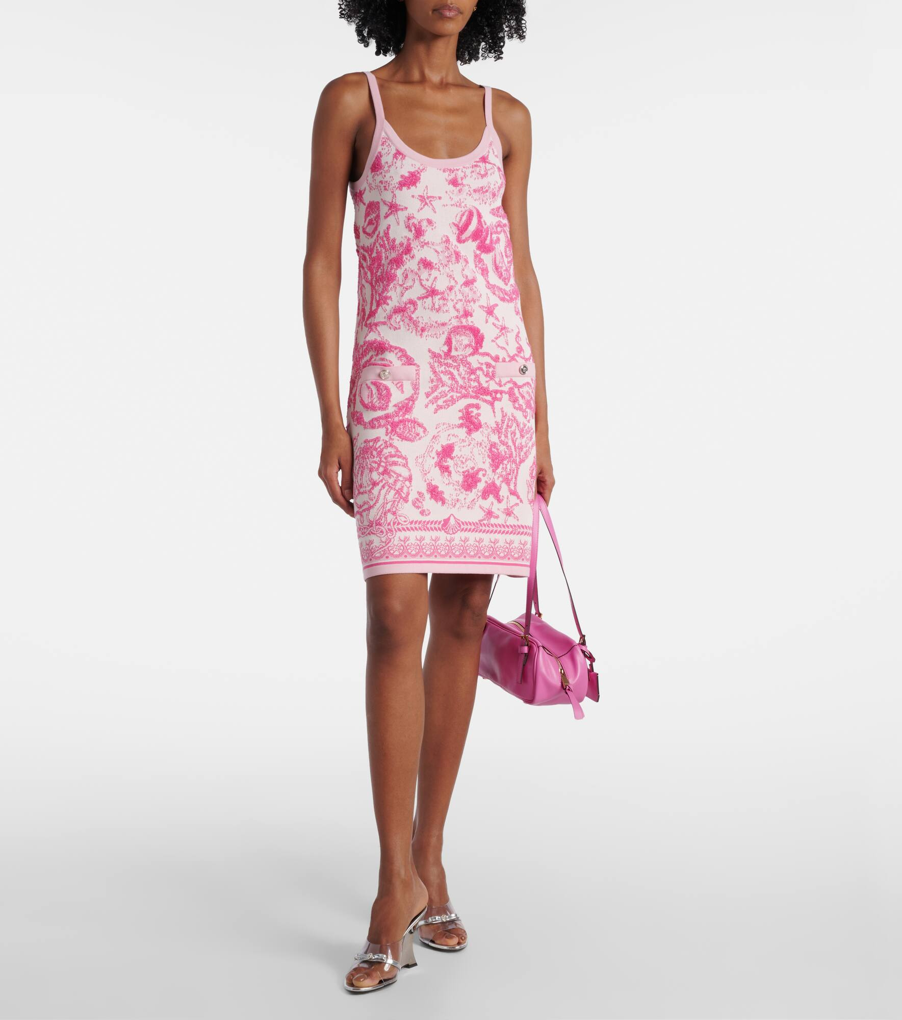 Underwater Barocco terry jacquard minidress - 2