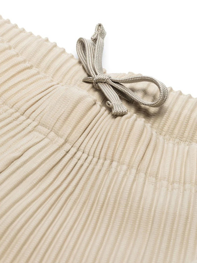 ISSEY MIYAKE pleat-detail drawstring-waist trousers outlook