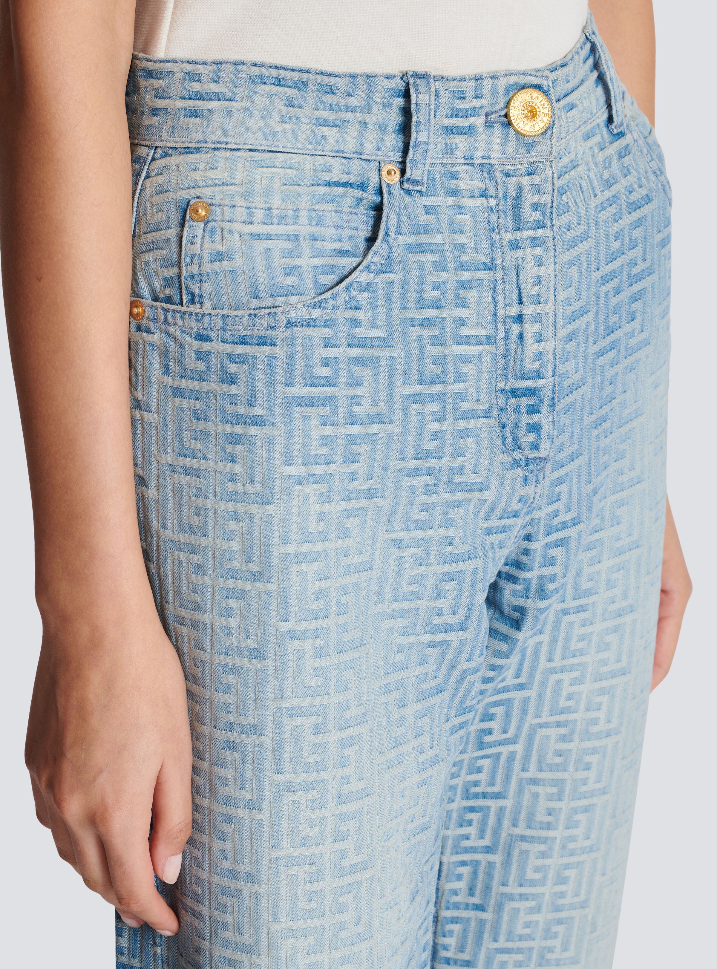 Monogram classic jeans - 7
