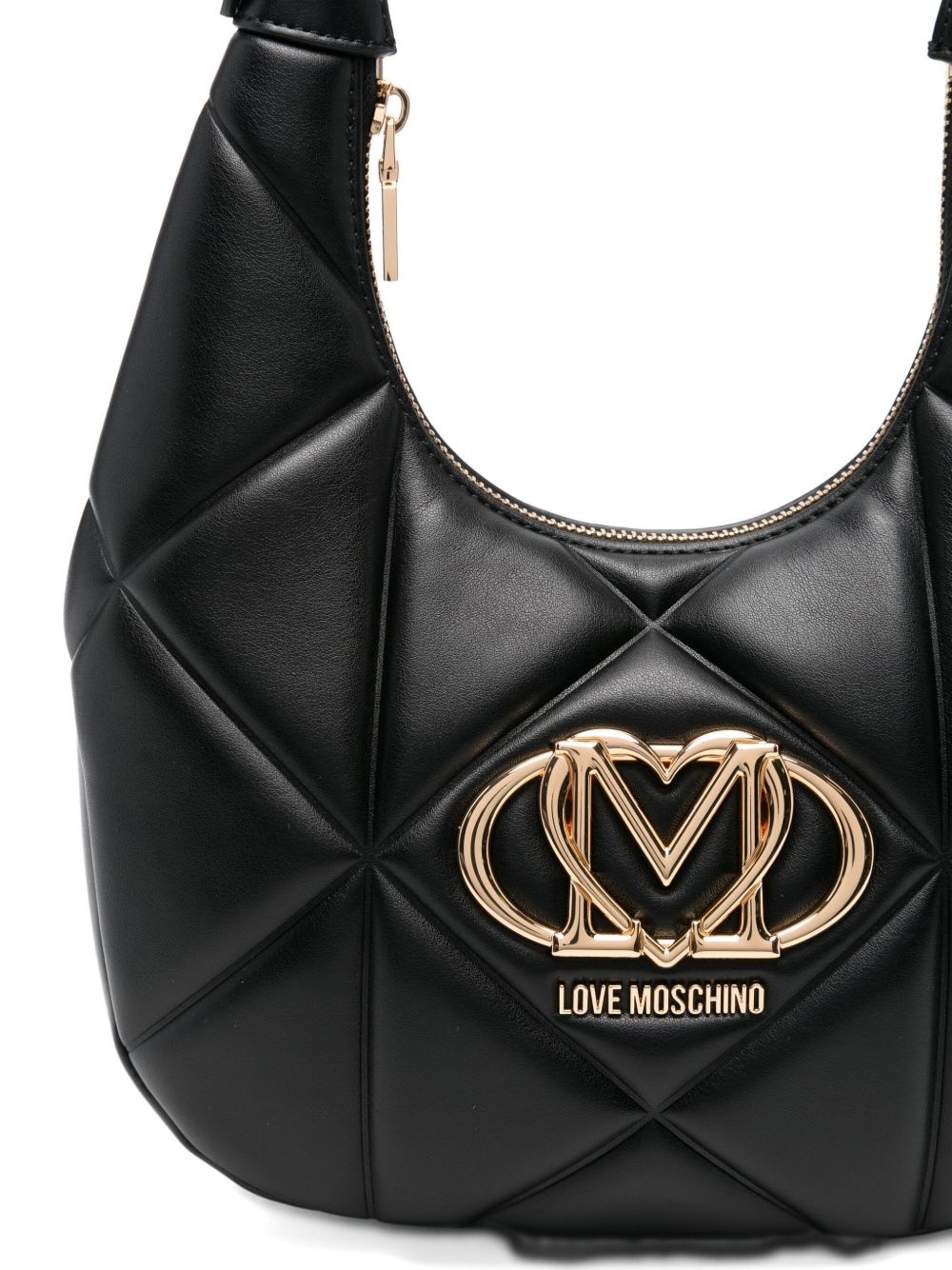 quilted logo-plaque shoulder bag - 4