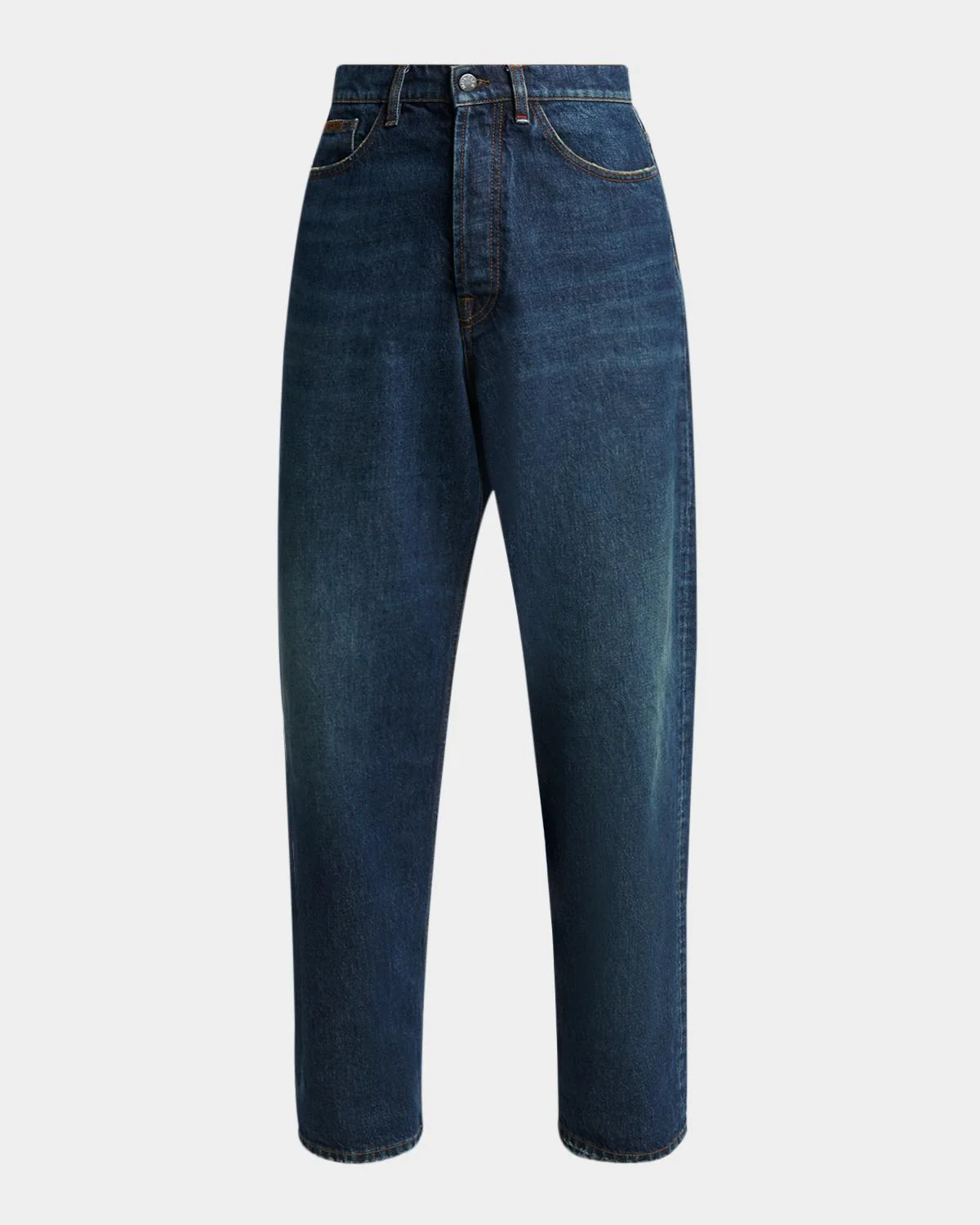 Men's Vintage Wash Denim Relaxed-Fit Jeans - 1