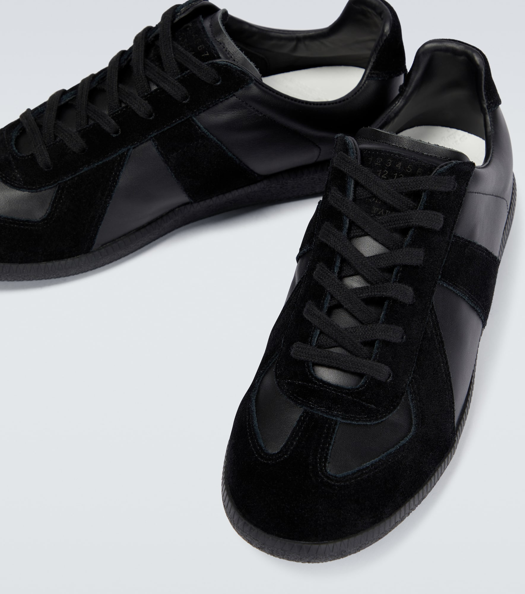 Replica leather and suede sneakers - 3