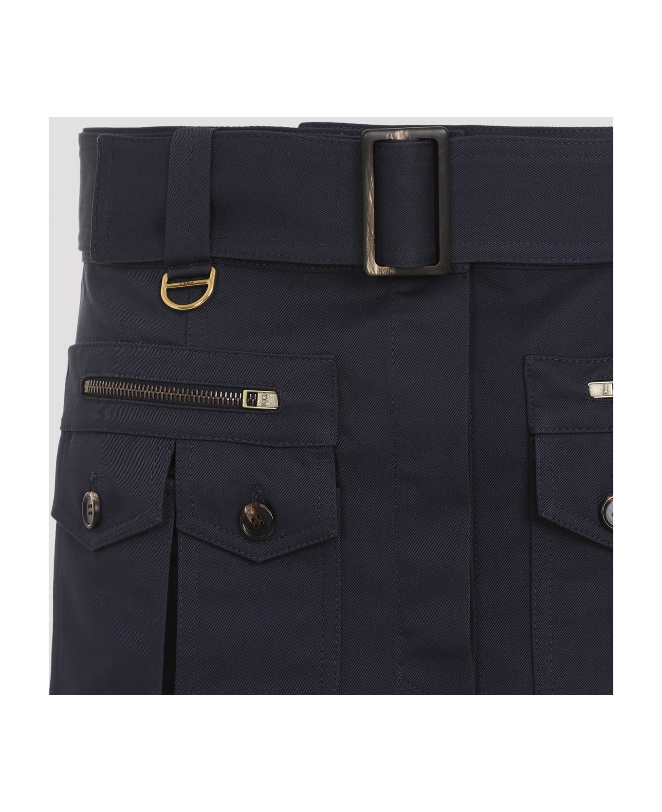 クロエ Chloe Cotton Mini Skirt Chloé Cotton Mini Skirt | Blue | FARFETCH