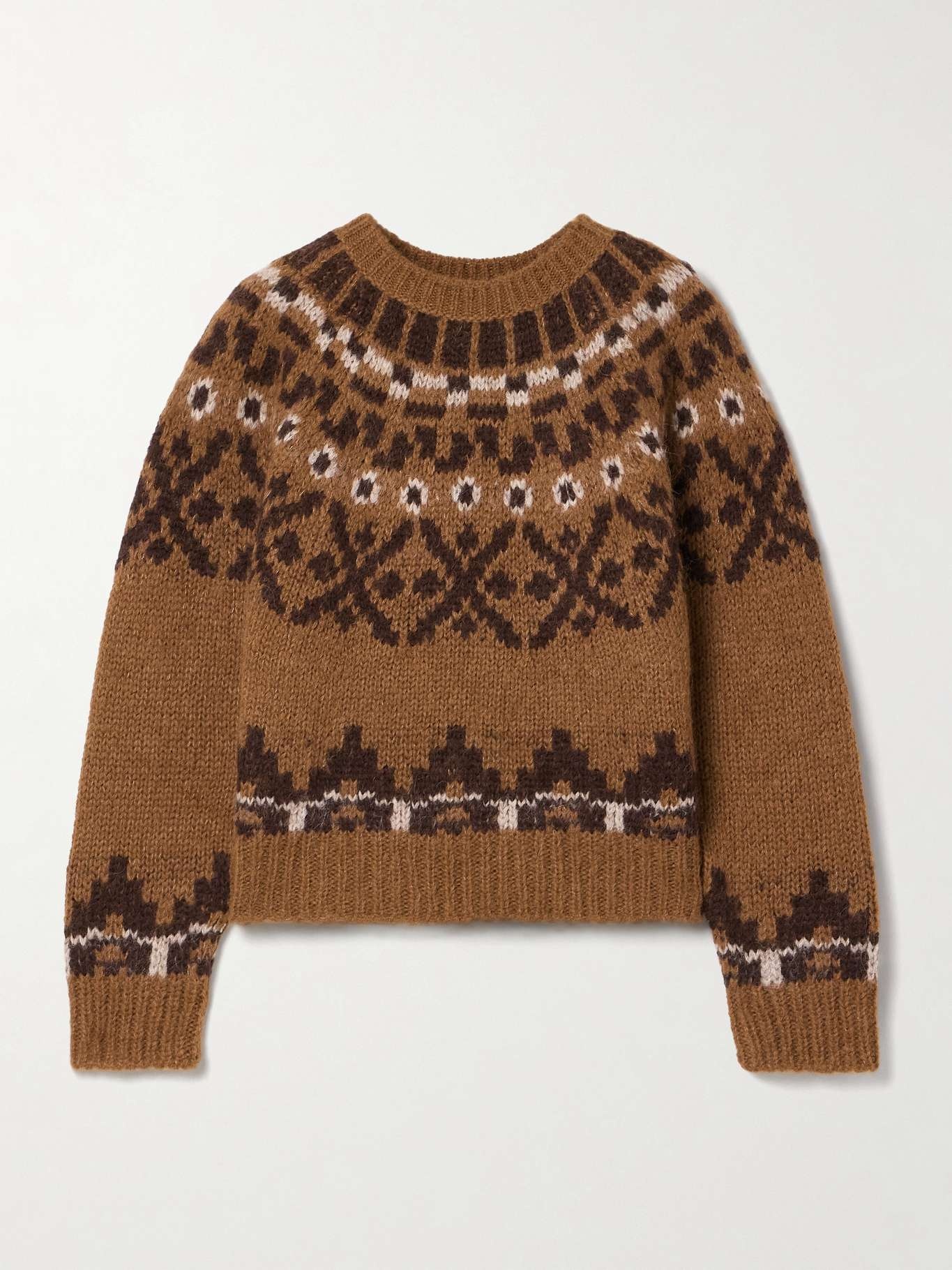 Fair Isle alpaca-blend sweater - 1