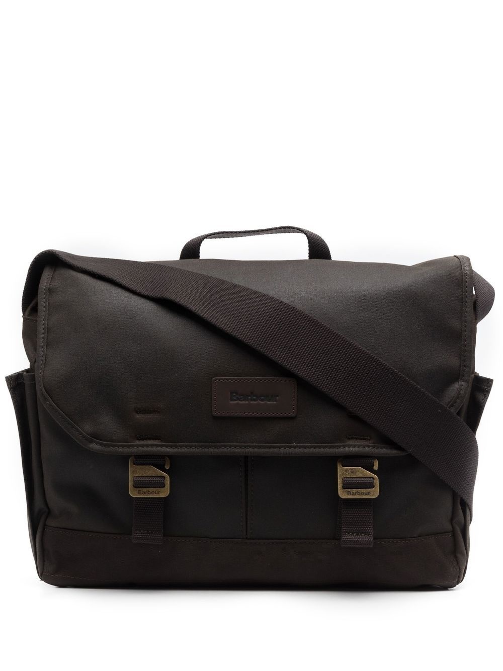 logo-patch shoulder bag - 1