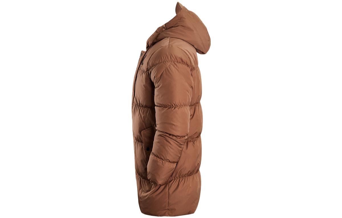 Air Jordan Solid Color Zipper Down Jacket Men's Brown DZ4554-256 - 3