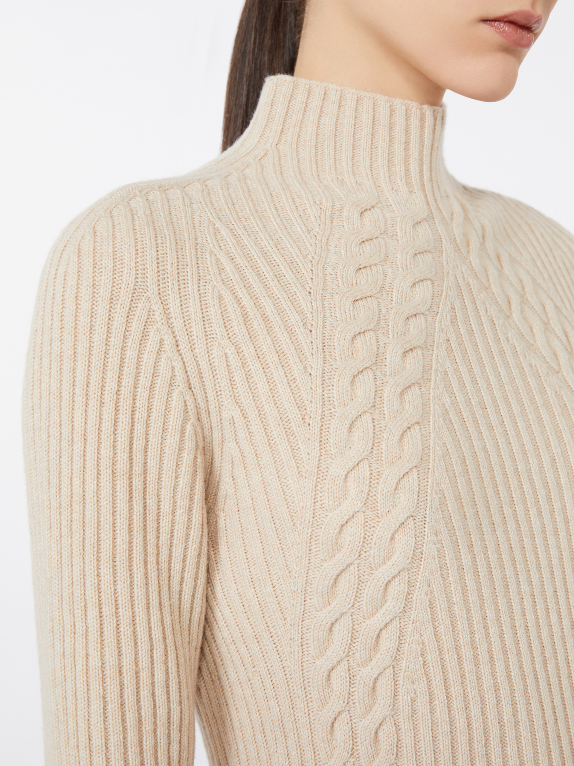 ZELANDA Wool and cashmere slim-fit dress - 5