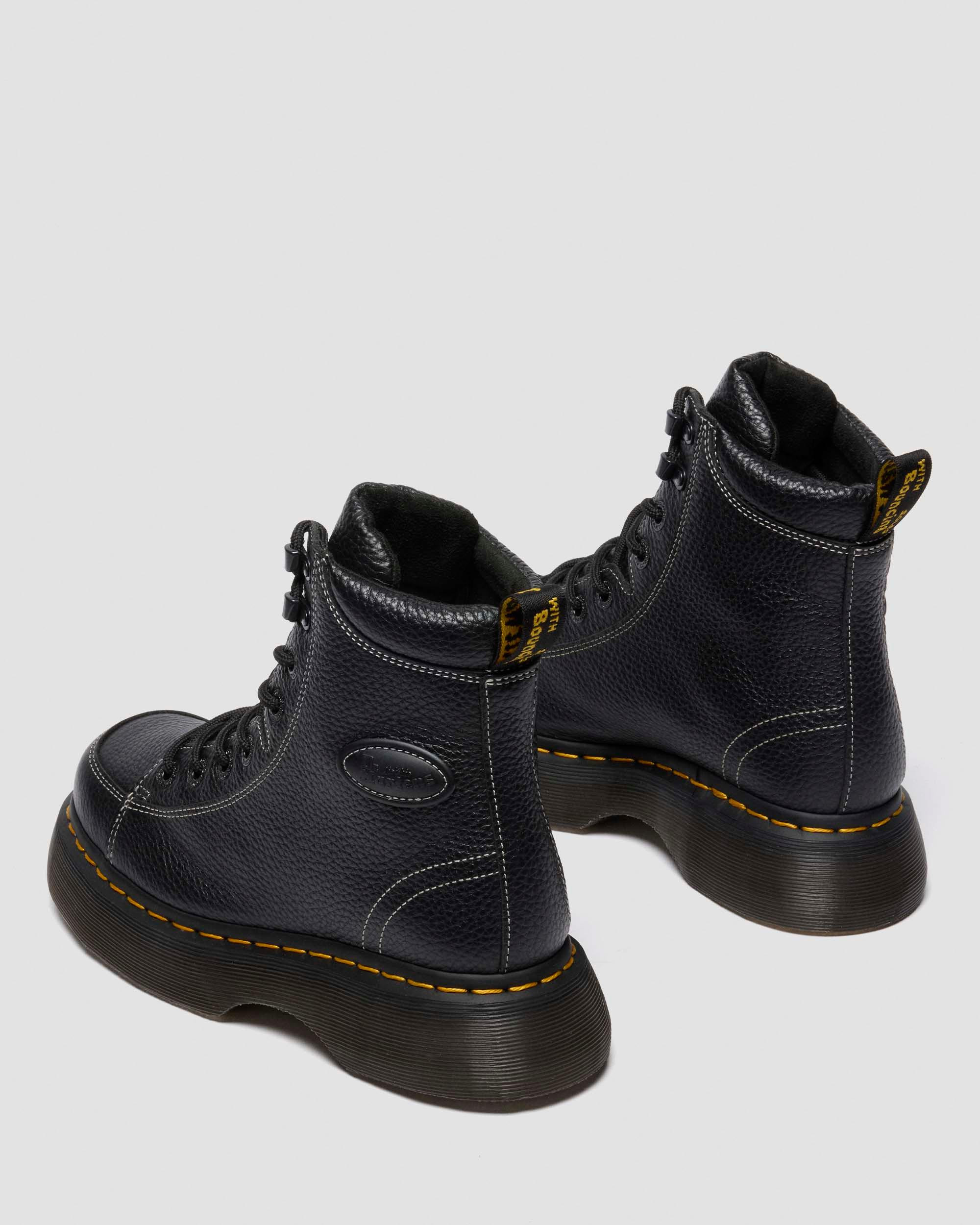 BUZZ 8-EYE MILLED NAPPA LEATHER BOOTS - 9