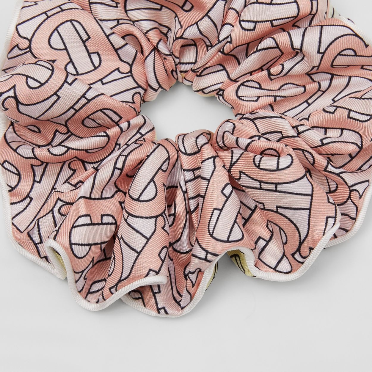 Monogram Print Silk Twill Scrunchie - 2