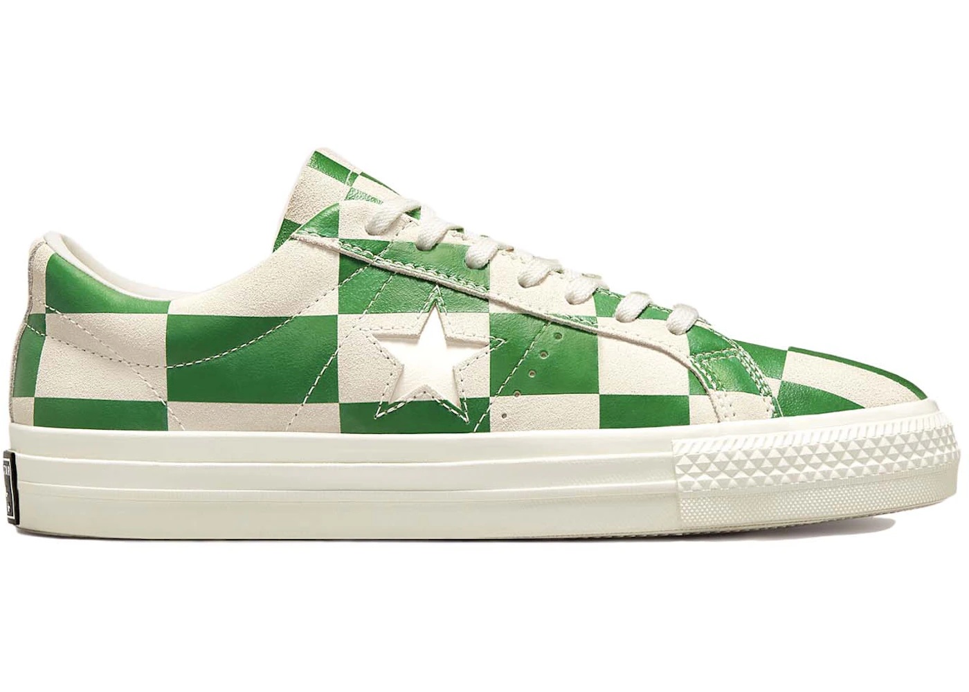 Converse One Star Ox Blocked Warped Board Green - 1