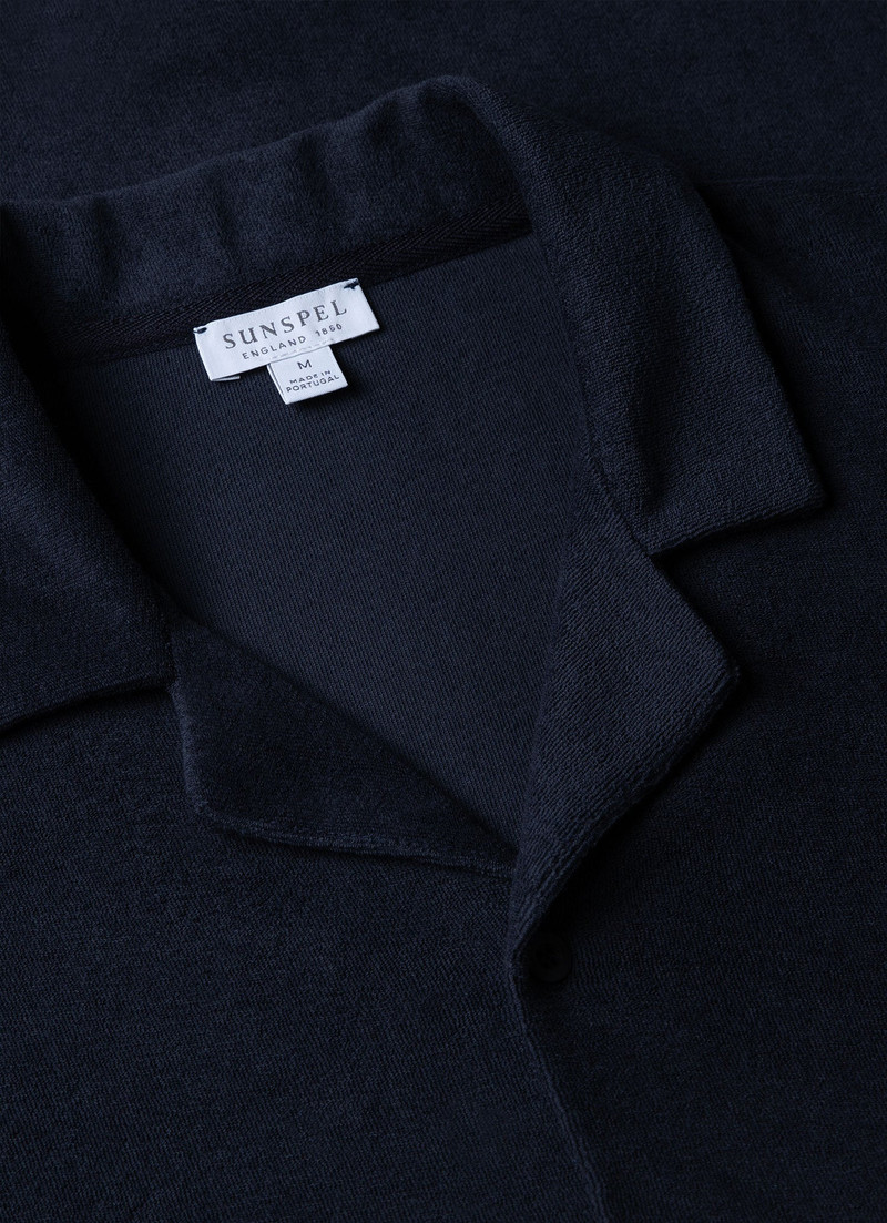 Towelling Camp Collar Shirt 4