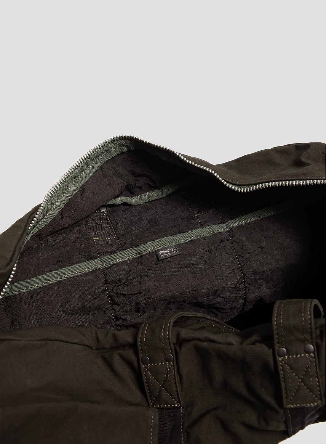 Porter-Yoshida & Co Crag 2Way Boston Bag Small in Khaki - 4
