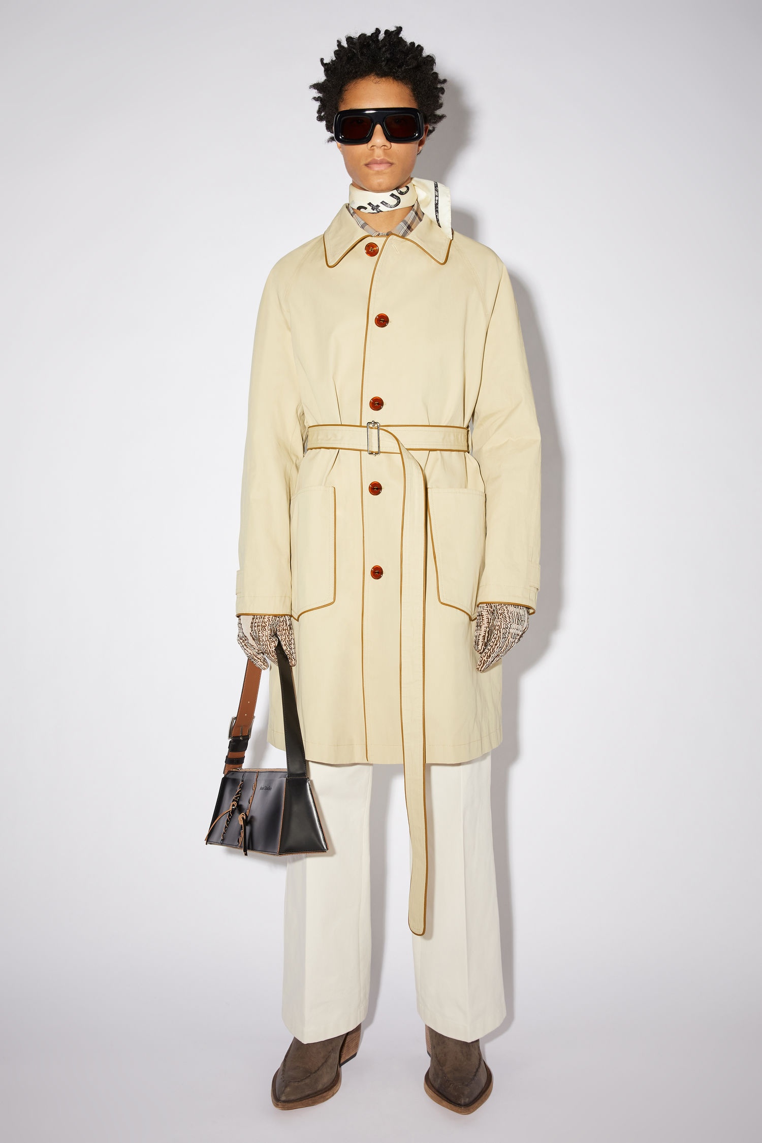 Belted trench coat - Beige - 2