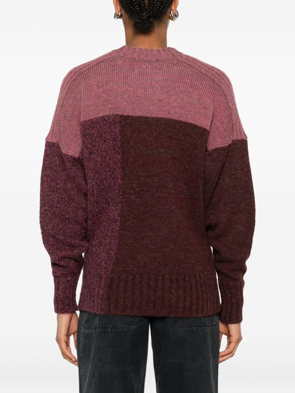 colour-block ribbed sweater - 4
