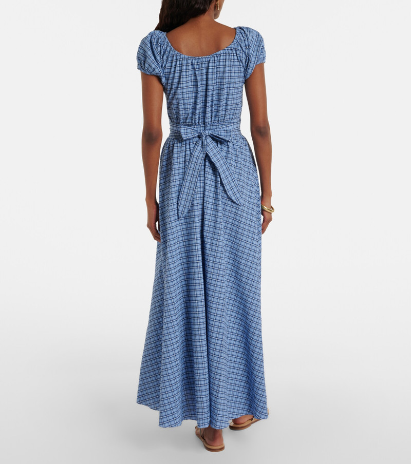 Edessa checked cotton midi dress 3