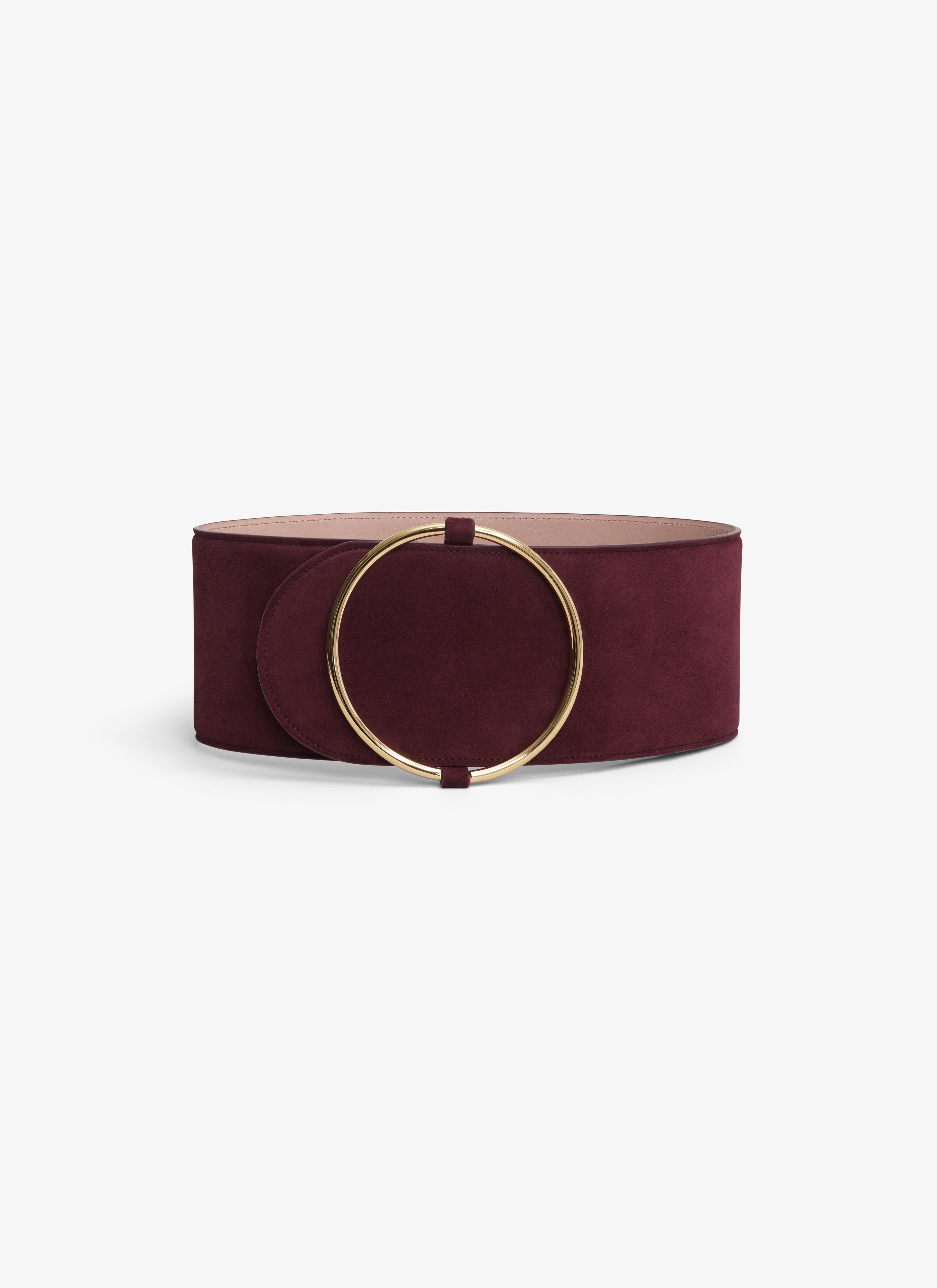 RING BELT IN SUEDE GOATSKIN - 1