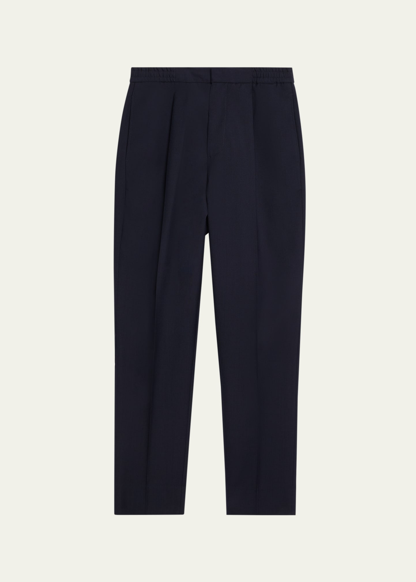Men's Drew Straight-Fit Pleated Stretch Pants - 1