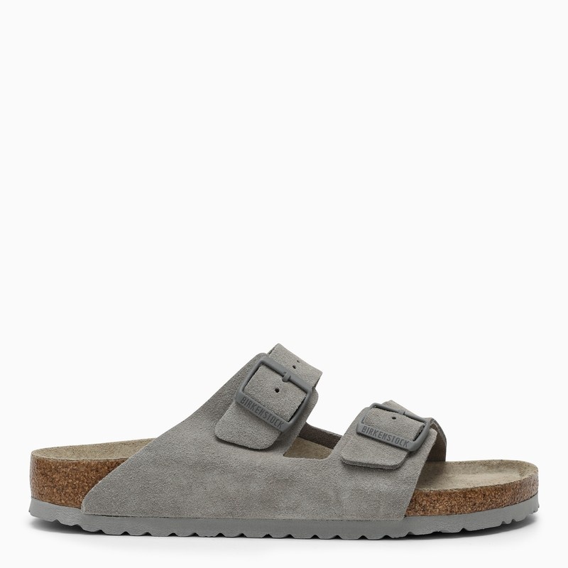 Slide Arizona grey leather - 1