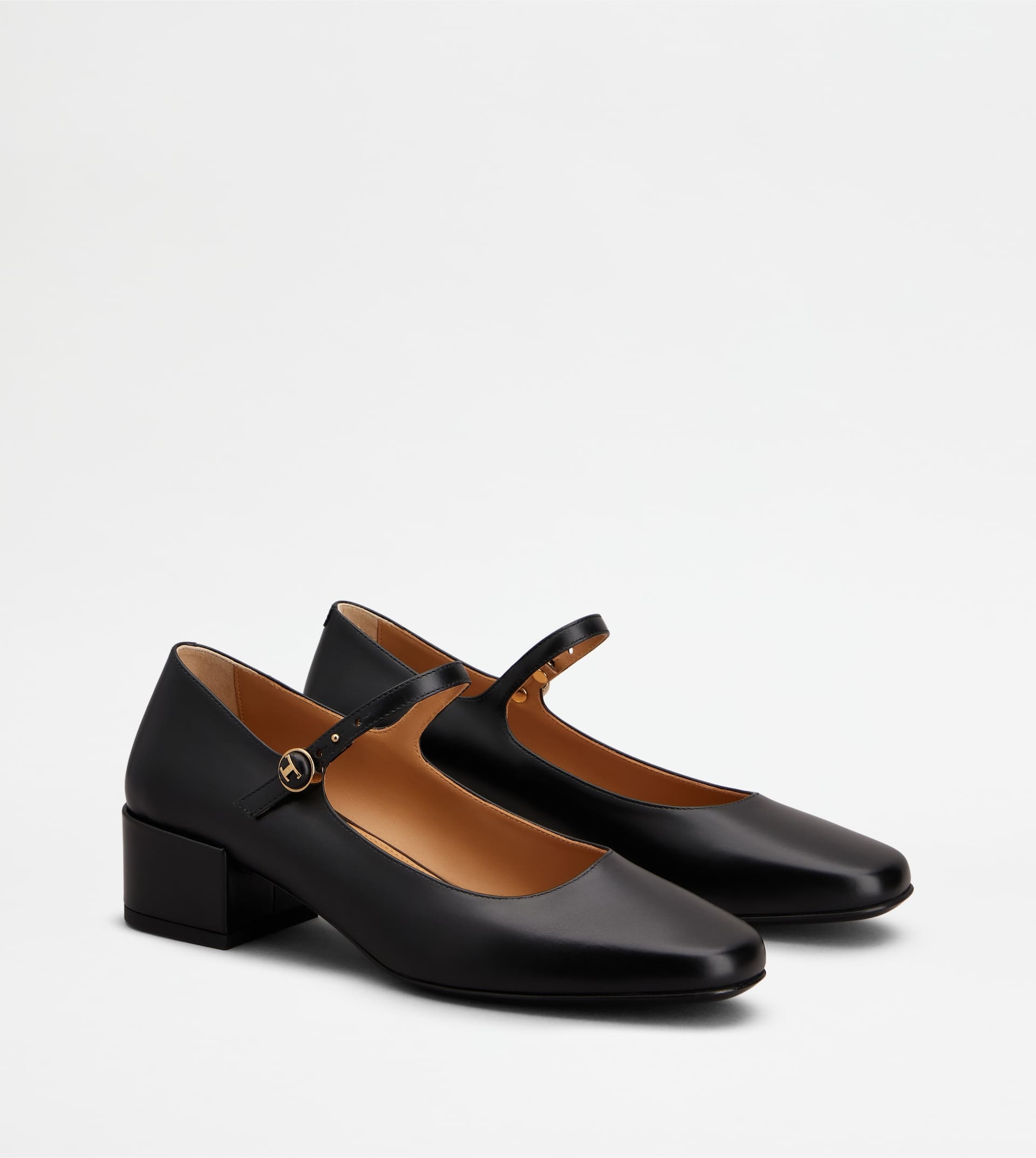 MARY JANE PUMPS IN LEATHER - BLACK - 2