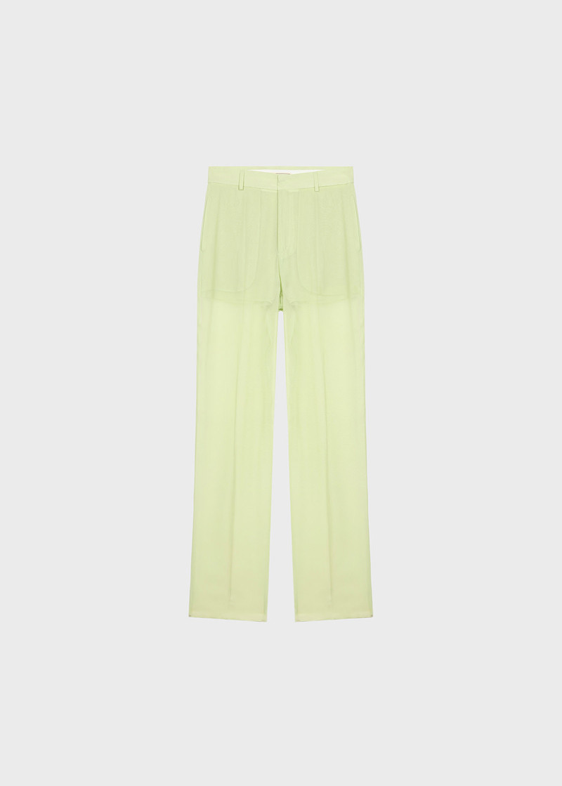 SEE-THROUGH GEORGETTE PANTS - 1