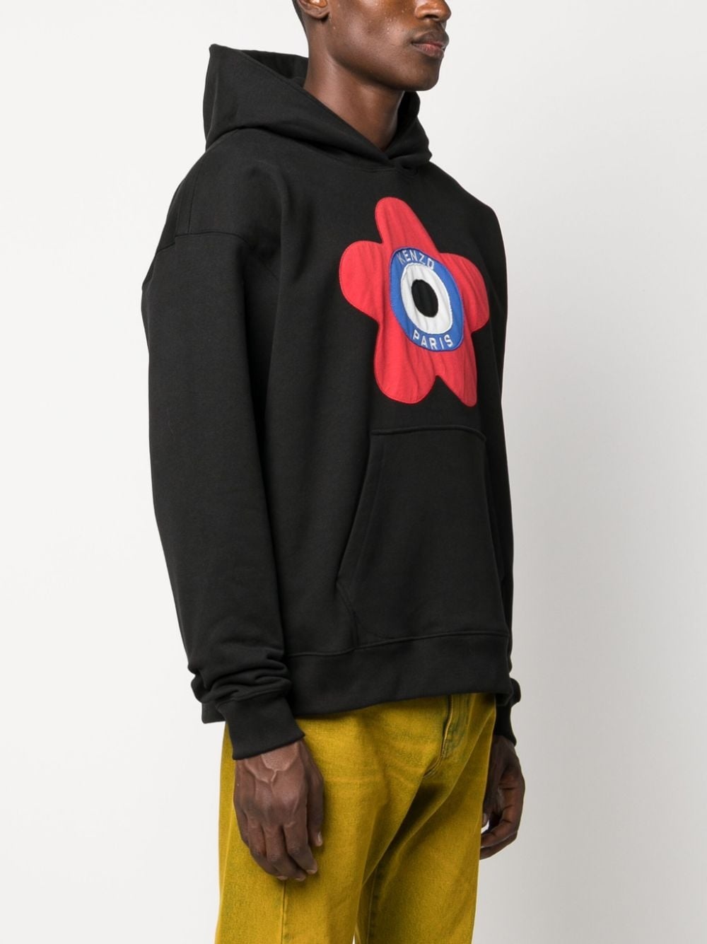 Target logo-embroidered stretch-cotton hoodie - 3