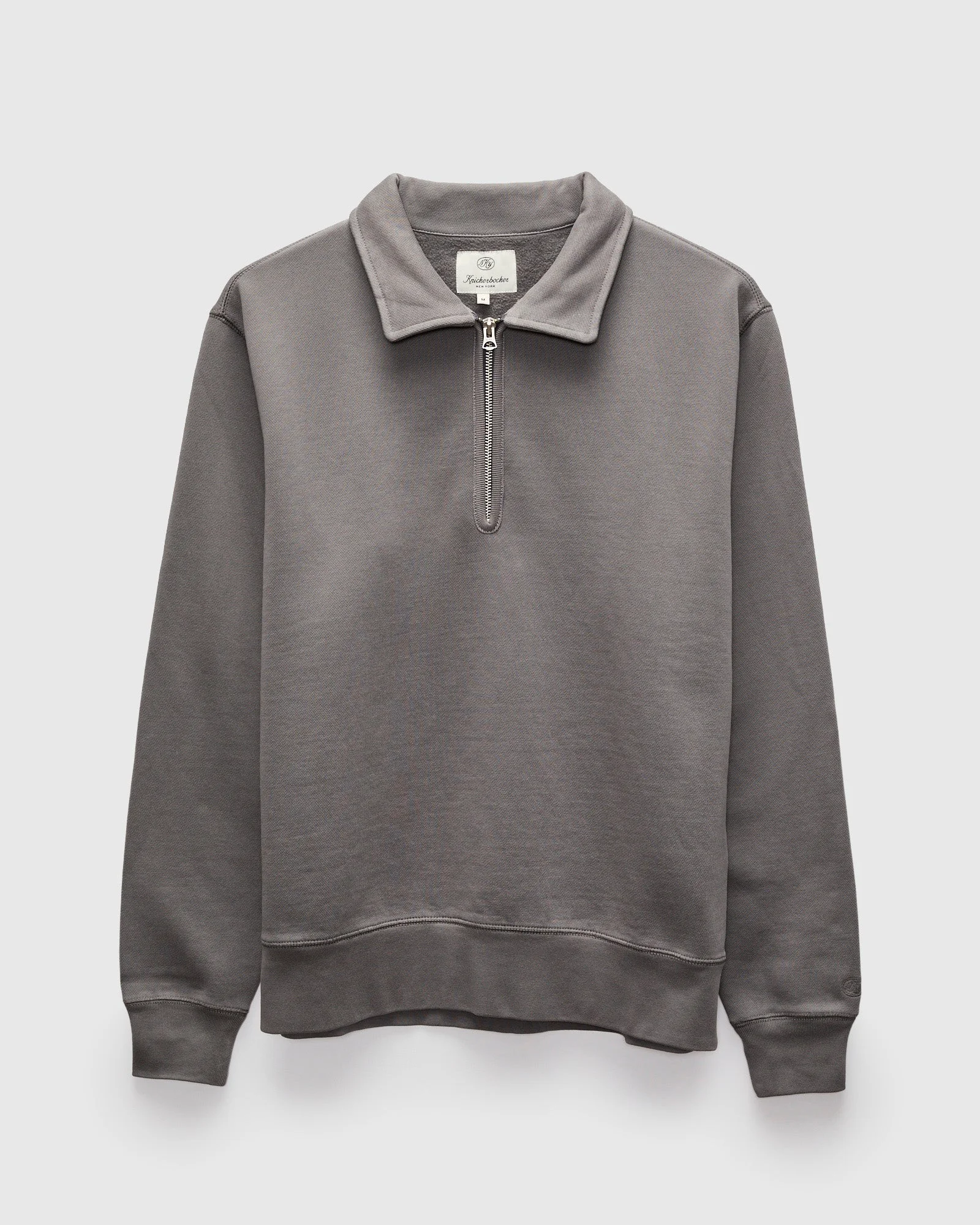 Stadium Quarter Zip Sweater in Plum - 1