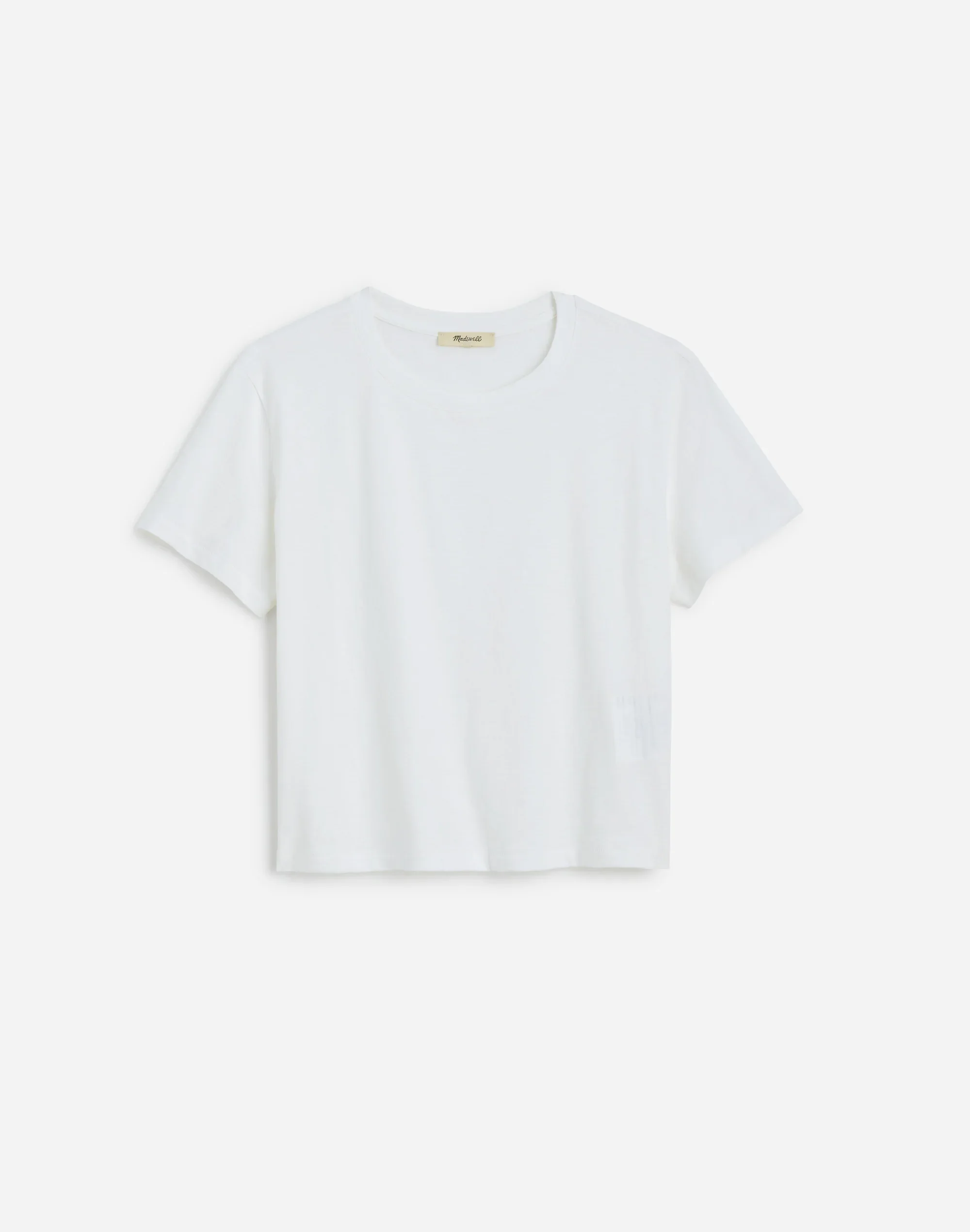 The Easy Crop Crewneck Tee in Soft Slub - 1