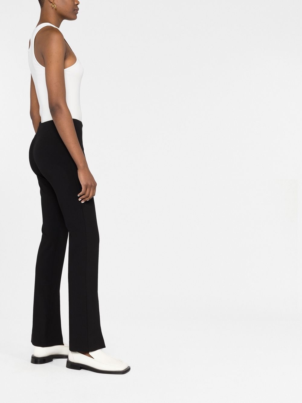 Black Stretch Slit Slim Fit Pants - 6