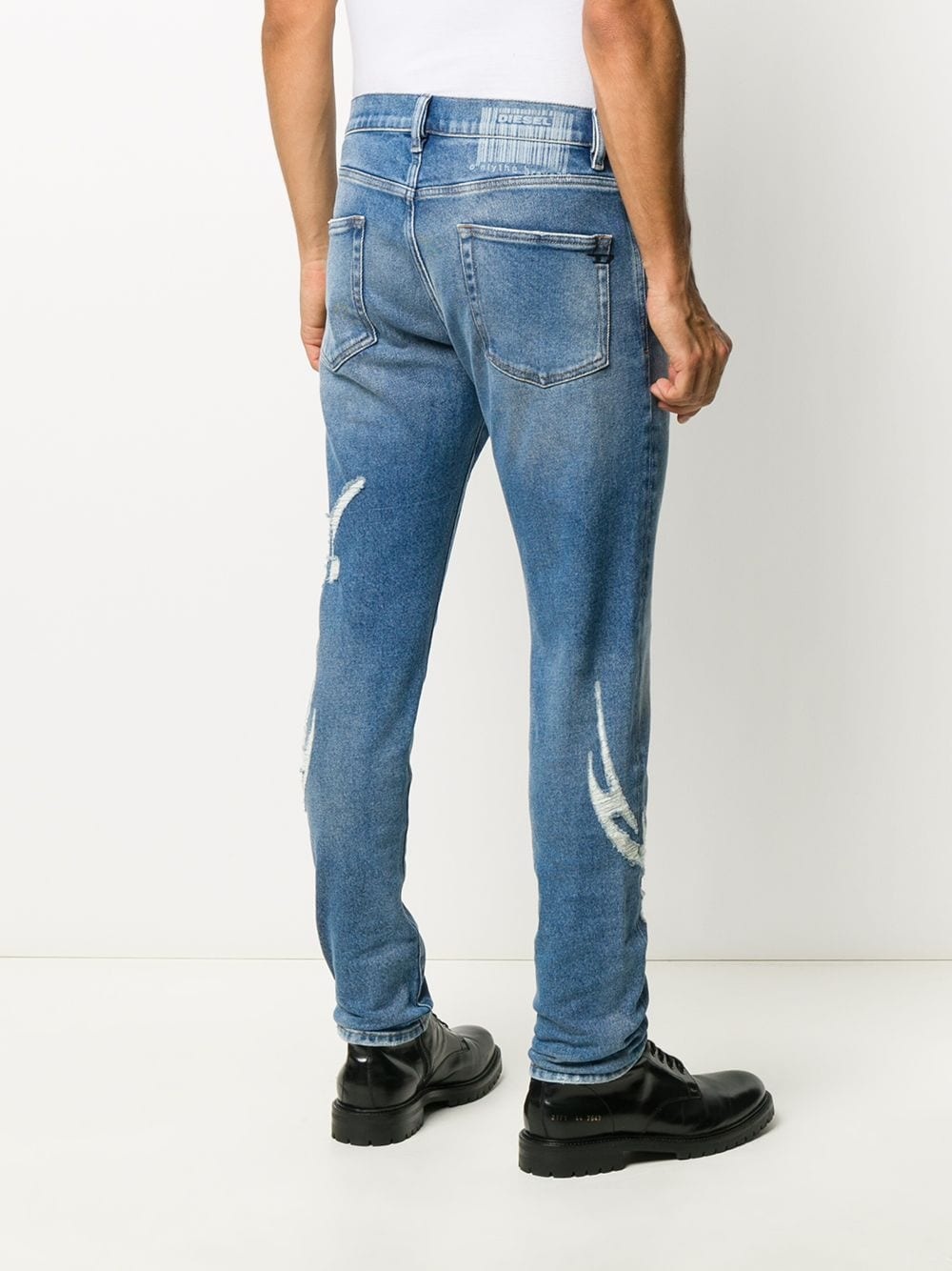 logo appliqué straight-leg jeans - 4