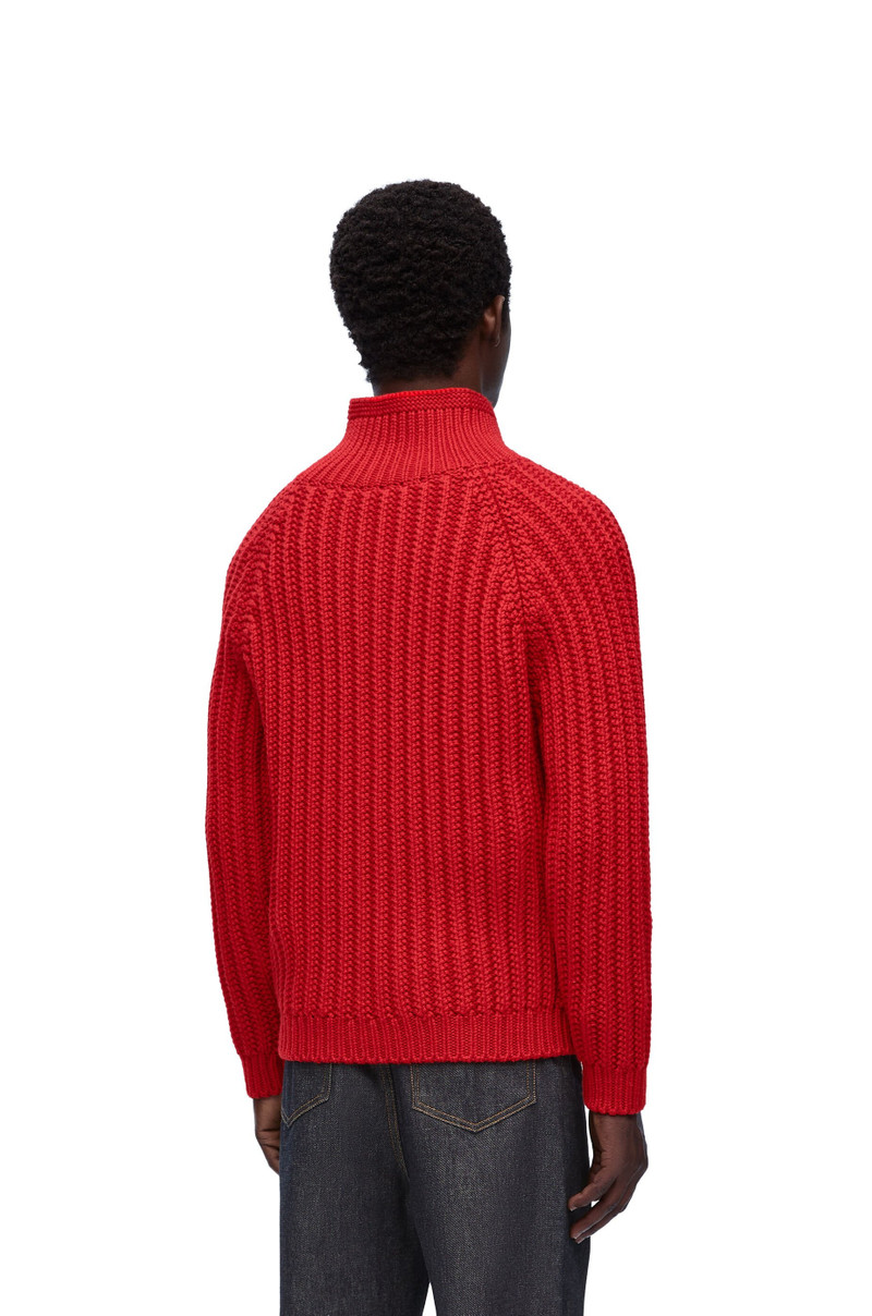 Zip-up sweater in wool 4