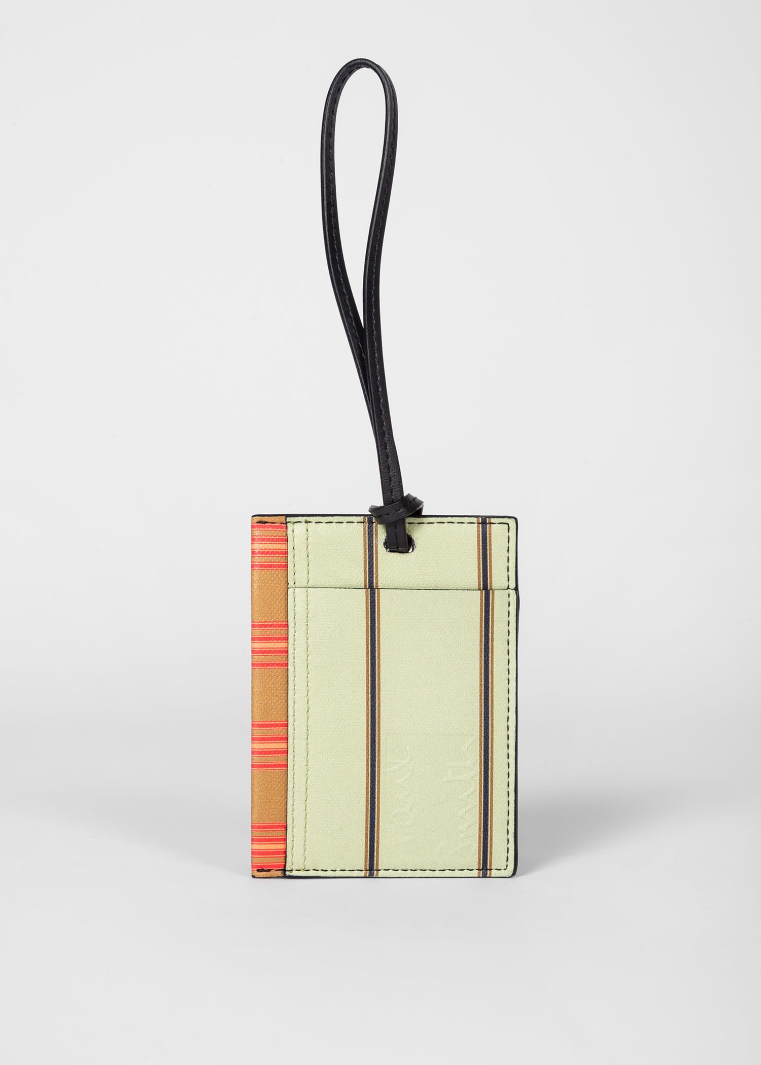 Patchwork Stripe Lanyard Wallet - 2