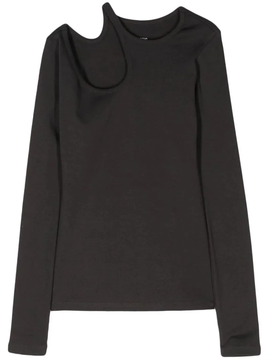 Low Classic LOW CLASSIC CURVE HOLE T-SHIRT CLOTHING - 1