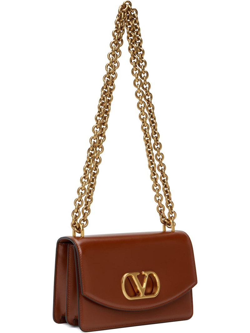 Valentino Brown Small Vain Shoulder Bag outlook