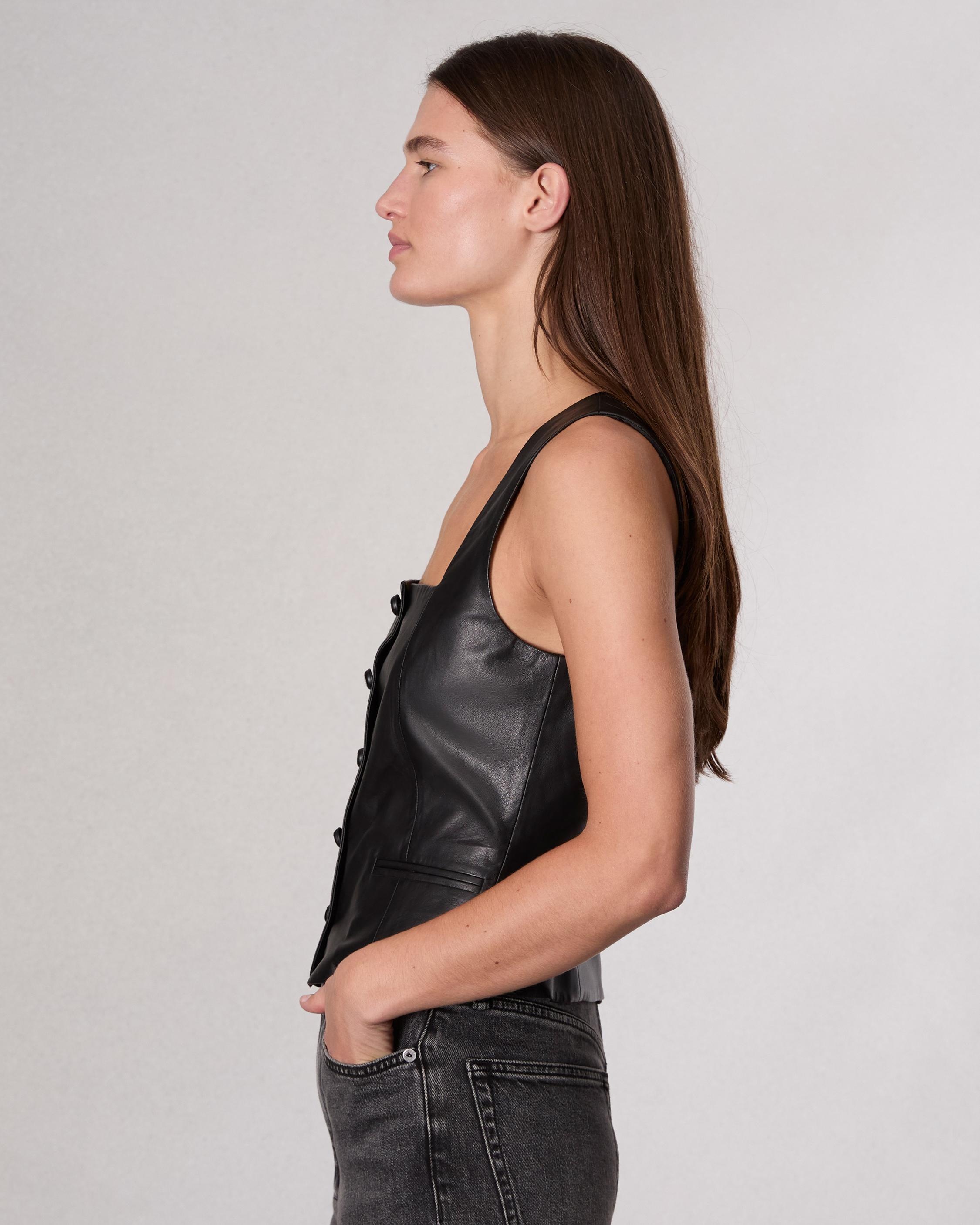 Mariana Leather Vest - 4