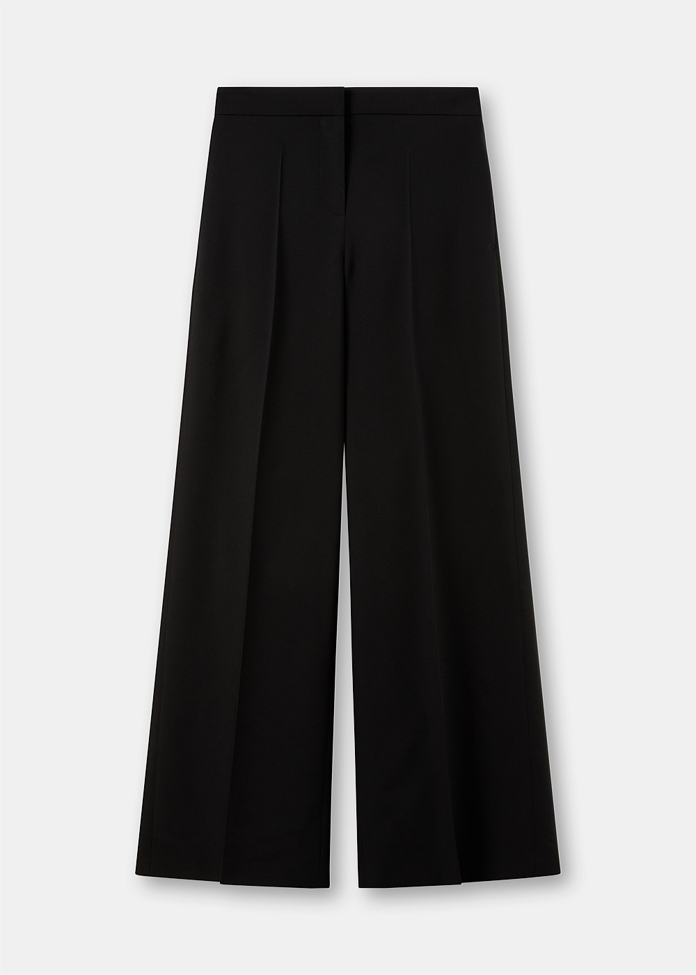 Black Sartorial Woollen Trousers - 1