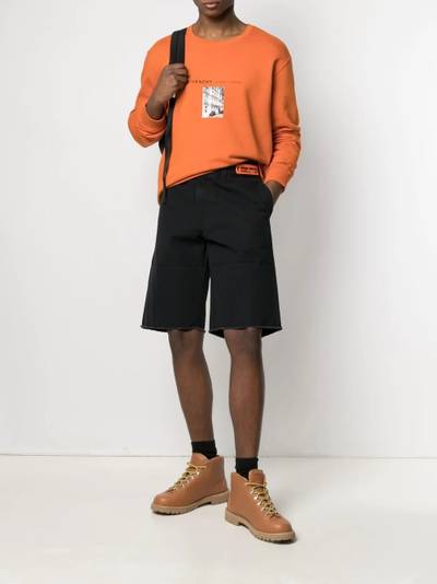 Heron Preston logo patch Bermuda shorts outlook