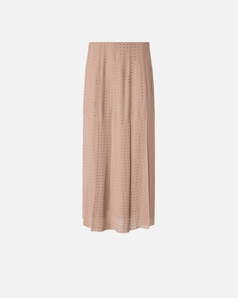 MIDI SKIRT WITH FRINGES AND RHINESTONES 1